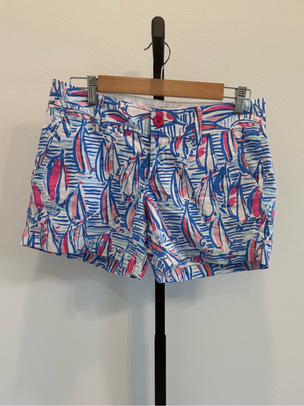 Lilly Pulitzer Callahan shorts in Red Right Return Nautical Summer Coastal Sz4